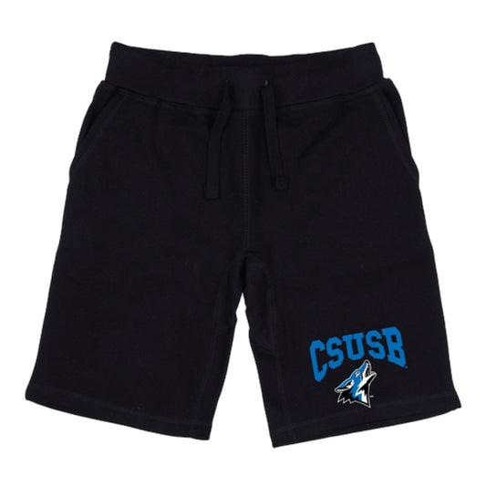 CSUSB California State University San Bernardino Coyotes Premium Shorts CSUFleece Drawstring Shorts-Campus-Wardrobe