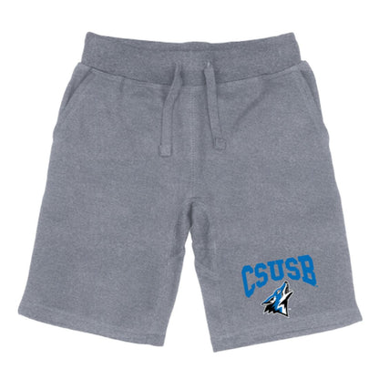 CSUSB California State University San Bernardino Coyotes Premium Shorts CSUFleece Drawstring Shorts-Campus-Wardrobe