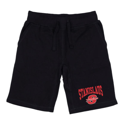 CSUSTAN California State University Stanislaus Warriors Premium Fleece Drawstring Shorts-Campus-Wardrobe