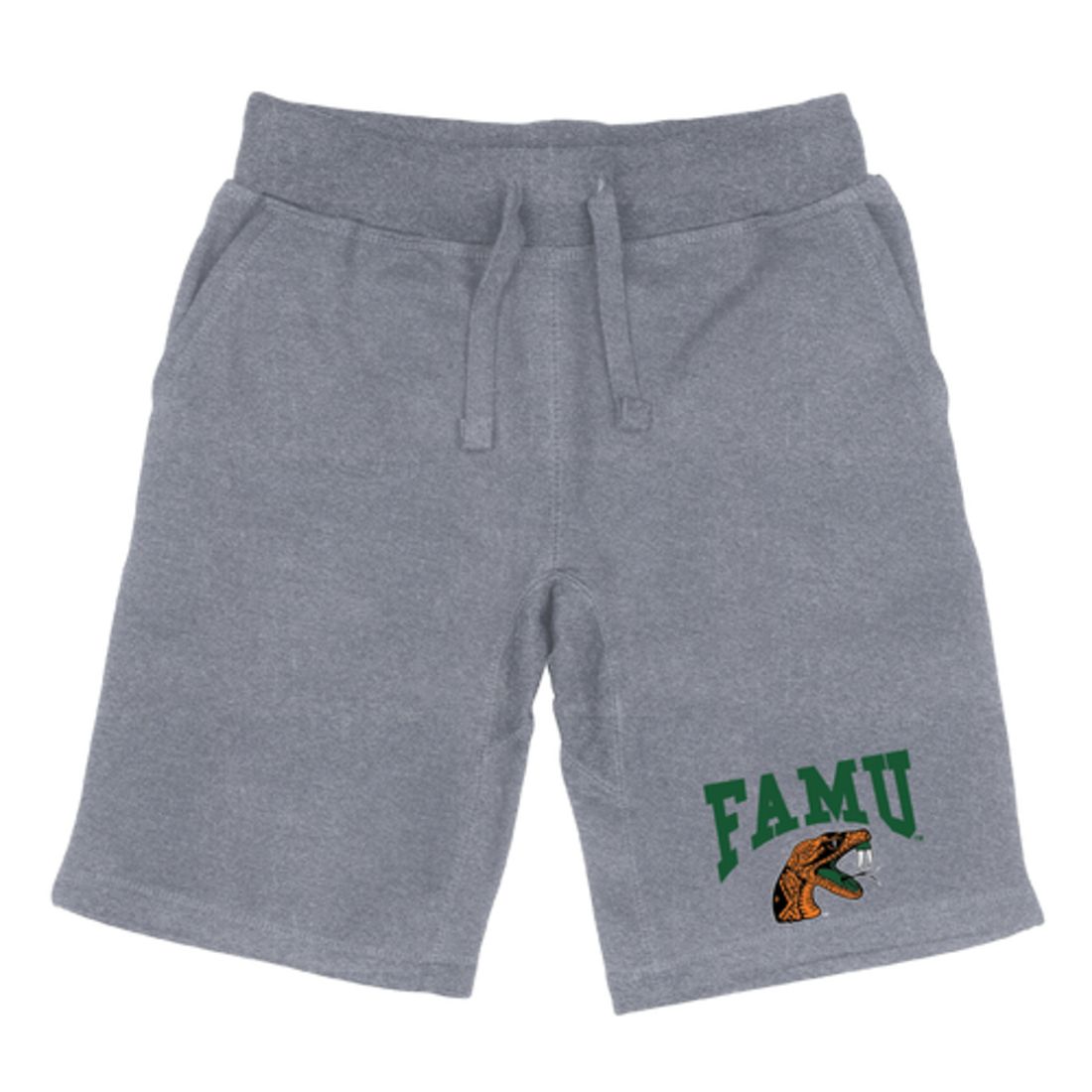 FAMU Florida A&M University Rattlers Premium Fleece Drawstring Shorts-Campus-Wardrobe