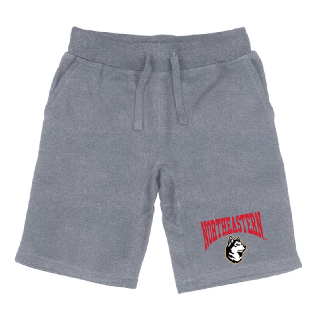 Northeastern University Huskies Premium Fleece Drawstring Shorts-Campus-Wardrobe