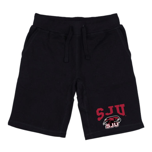 Saint Joseph's University Hawks Premium Fleece Drawstring Shorts-Campus-Wardrobe