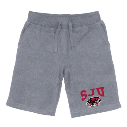 Saint Joseph's University Hawks Premium Fleece Drawstring Shorts-Campus-Wardrobe