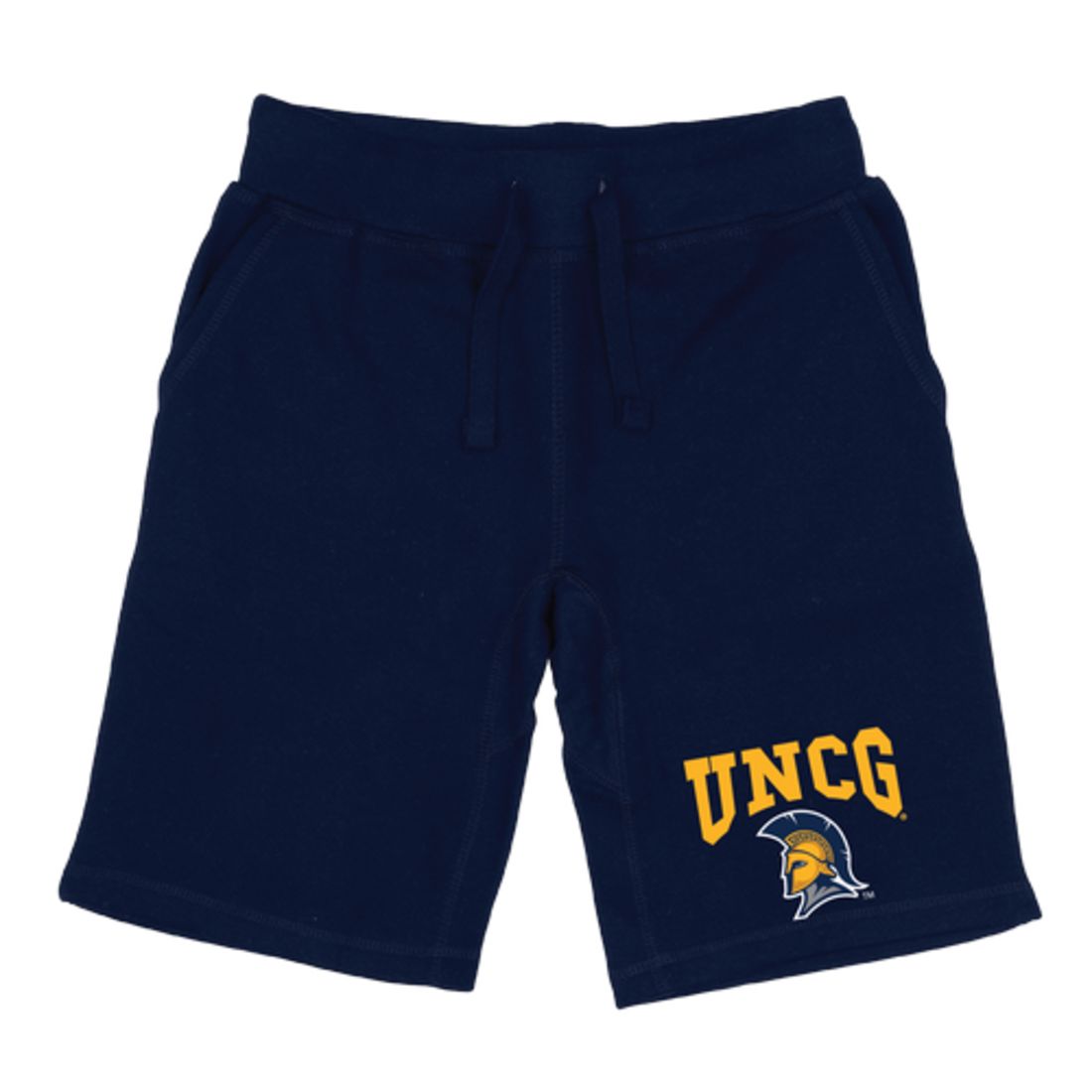 UNCG University of North Carolina at Greensboro Spartans Premium Fleece Drawstring Shorts-Campus-Wardrobe