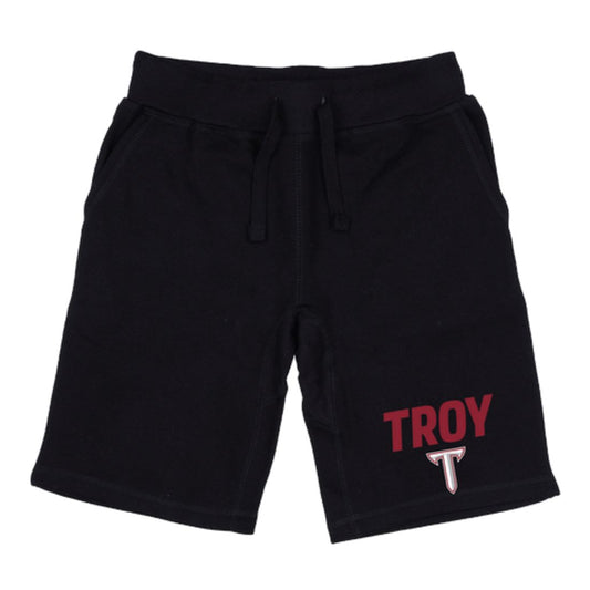 Troy University Trojans Premium Fleece Drawstring Shorts-Campus-Wardrobe