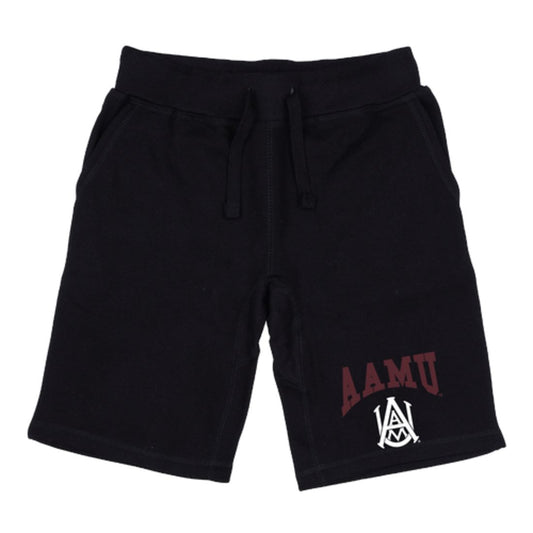 AAMU Alabama A&M University Bulldogs Premium Fleece Drawstring Shorts-Campus-Wardrobe