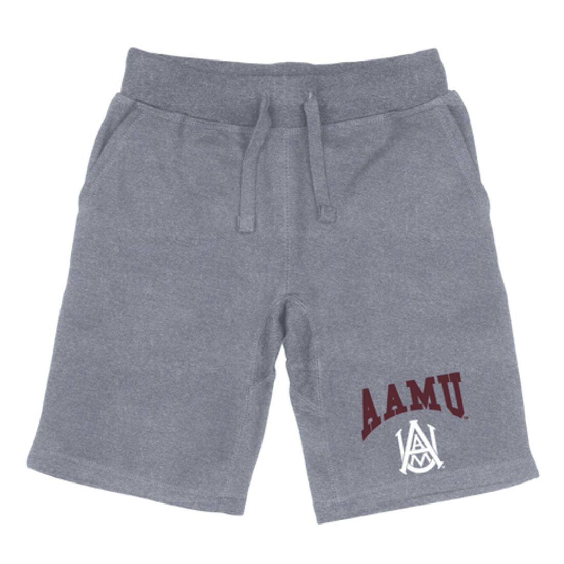 AAMU Alabama A&M University Bulldogs Premium Fleece Drawstring Shorts-Campus-Wardrobe