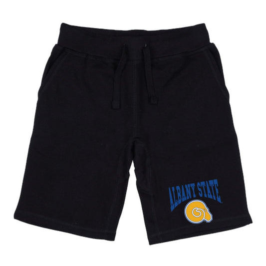 ASU Albany State University Golden Rams Premium Fleece Drawstring Shorts-Campus-Wardrobe