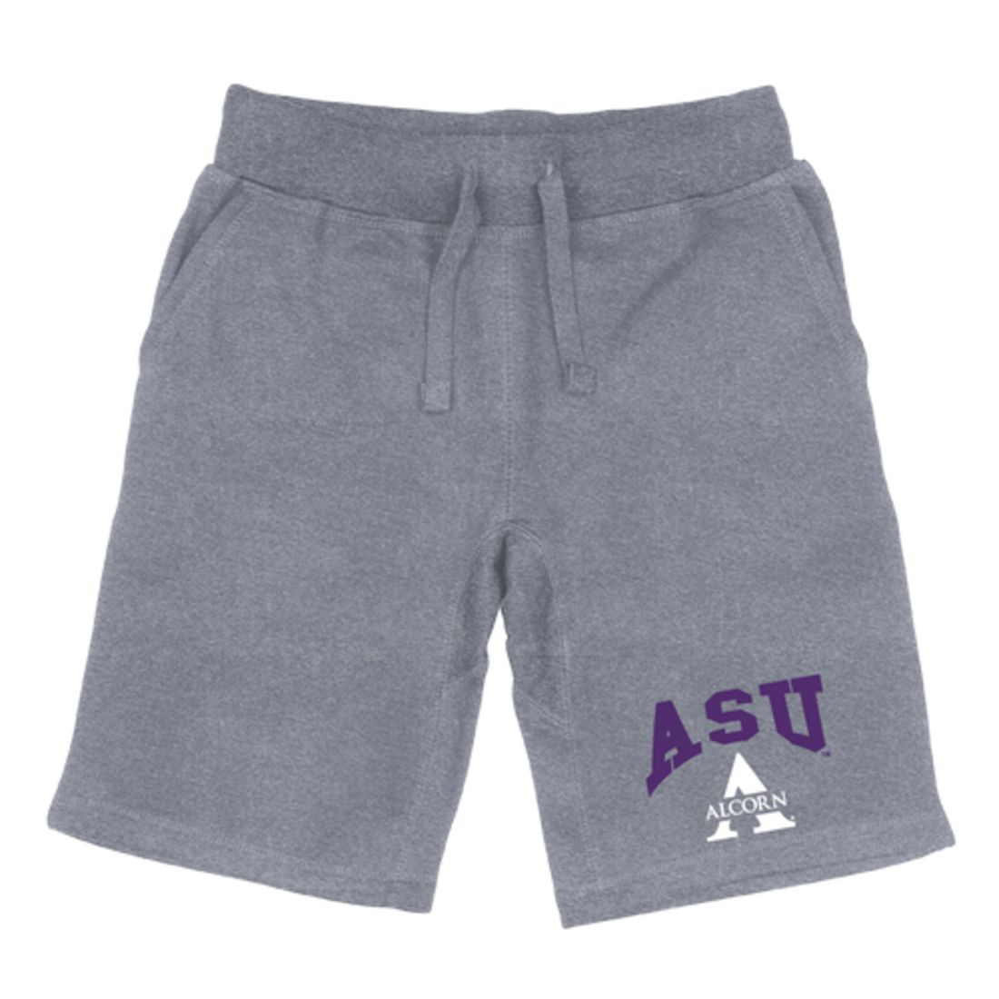 Alcorn State University Braves Premium Fleece Drawstring Shorts-Campus-Wardrobe