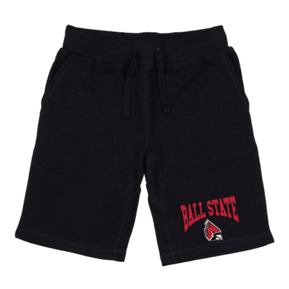 BSU Ball State University Cardinals Premium Fleece Drawstring Shorts-Campus-Wardrobe