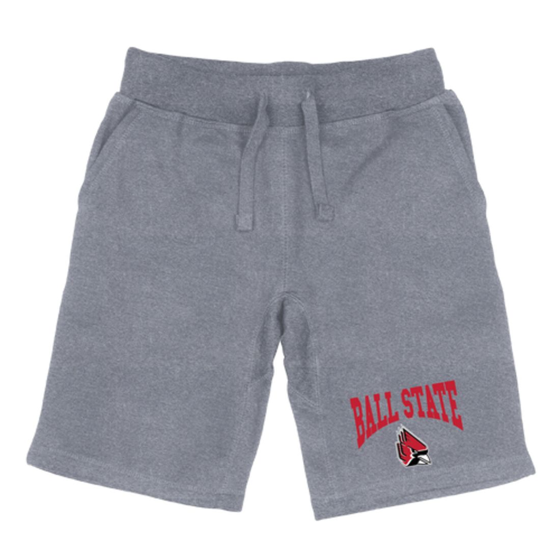 BSU Ball State University Cardinals Premium Fleece Drawstring Shorts-Campus-Wardrobe