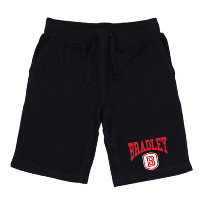 Bradley University Braves Premium Fleece Drawstring Shorts-Campus-Wardrobe