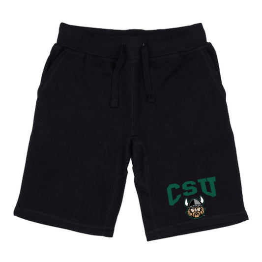 CSU Cleveland State University Vikings Premium Fleece Drawstring Shorts-Campus-Wardrobe