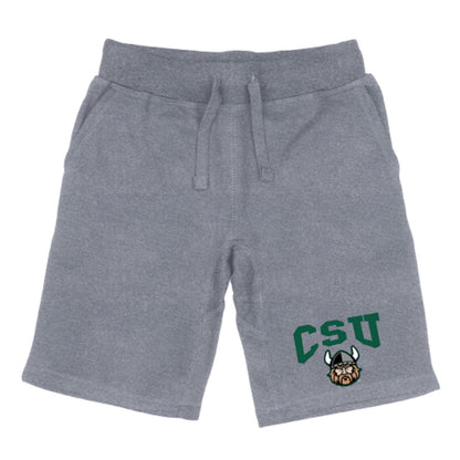 CSU Cleveland State University Vikings Premium Fleece Drawstring Shorts-Campus-Wardrobe