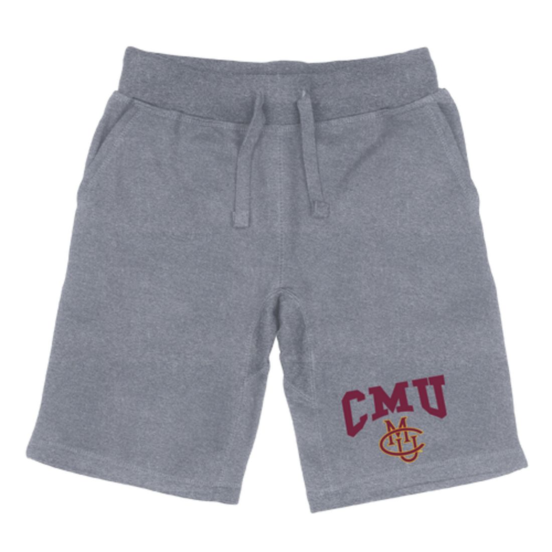 CMU Colorado Mesa University Maverick Premium Fleece Drawstring Shorts-Campus-Wardrobe