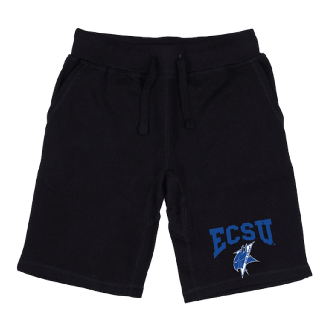 ECSU Elizabeth City State University Vikings Premium Fleece Drawstring Shorts-Campus-Wardrobe