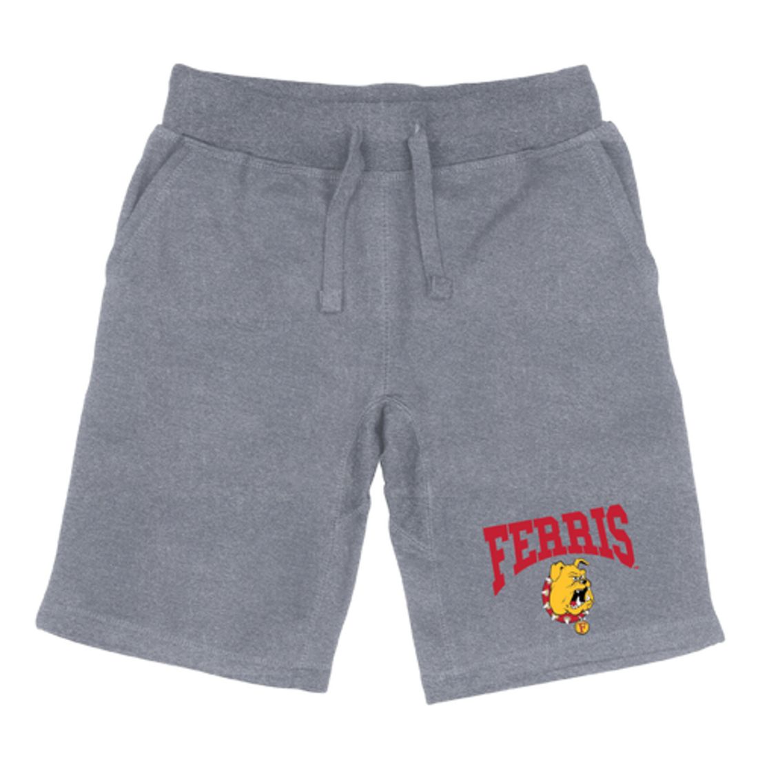 FSU Ferris State University Bulldogs Premium Fleece Drawstring Shorts-Campus-Wardrobe