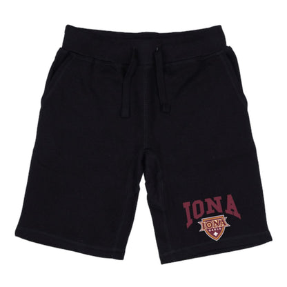 Iona College Gaels Premium Fleece Drawstring Shorts-Campus-Wardrobe