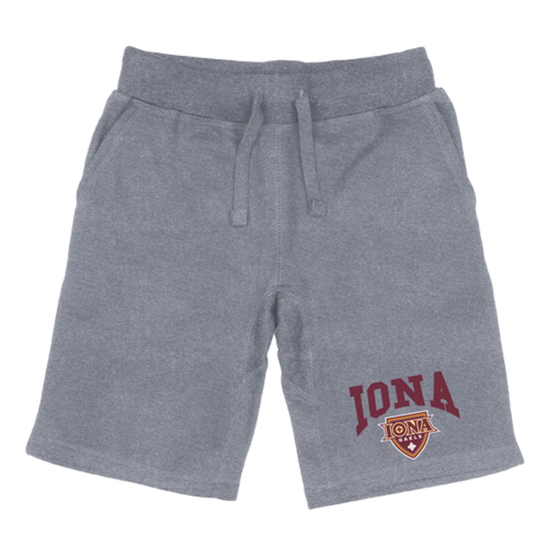 Iona College Gaels Premium Fleece Drawstring Shorts-Campus-Wardrobe
