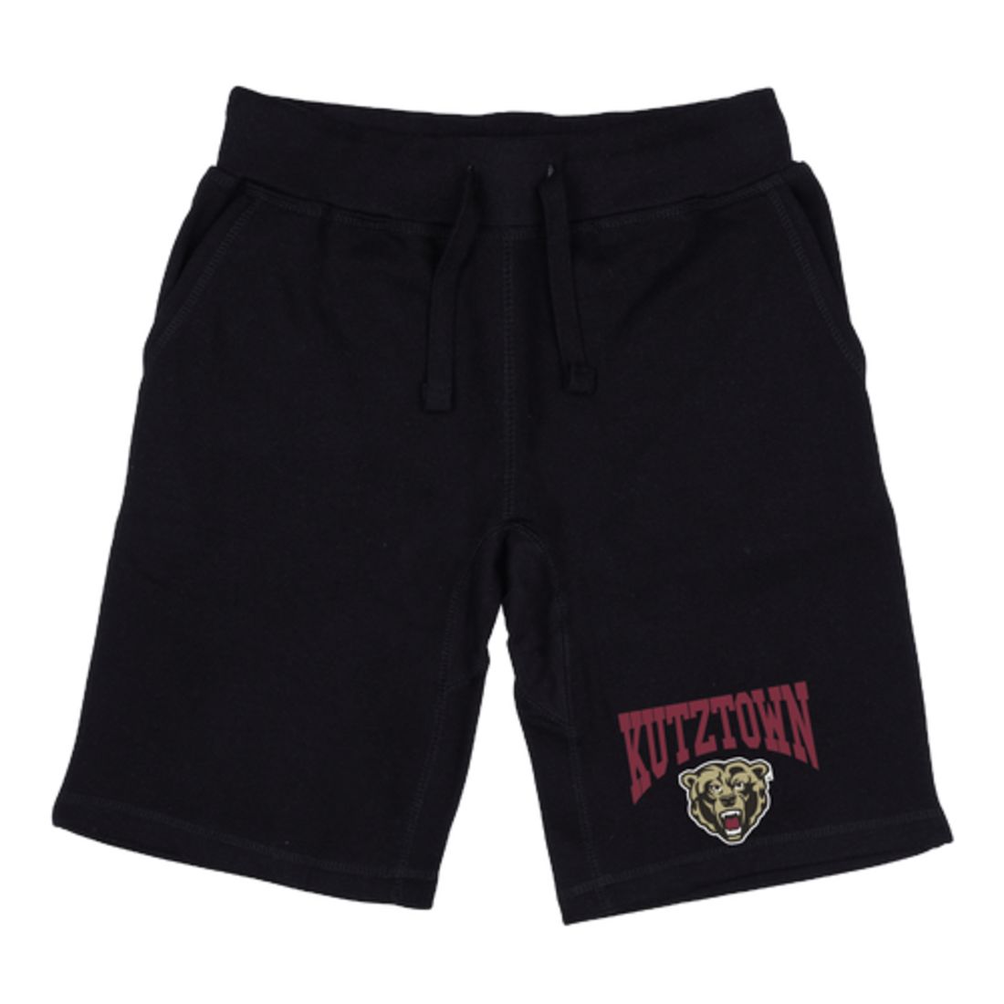 Kutztown University of Pennsylvania Golden Bears Premium Fleece Drawstring Shorts-Campus-Wardrobe