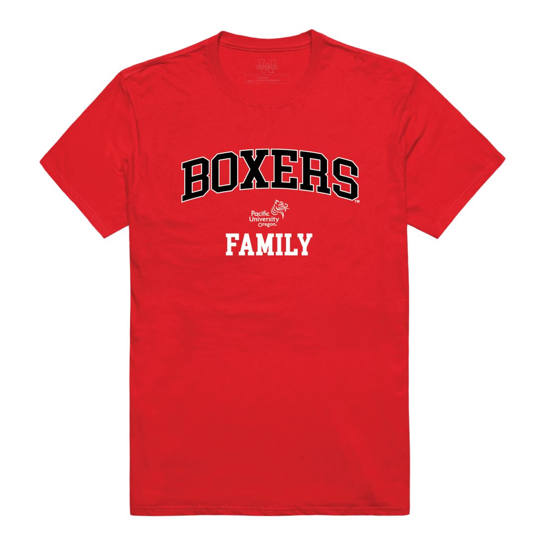 Pacific University Boxers Family T-Shirt