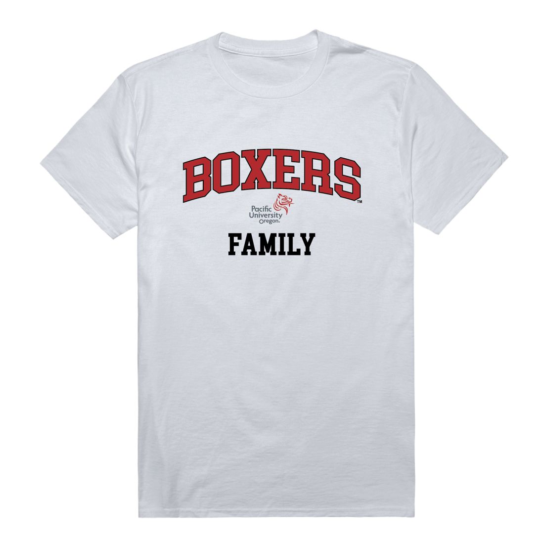 Pacific University Boxers Family T-Shirt