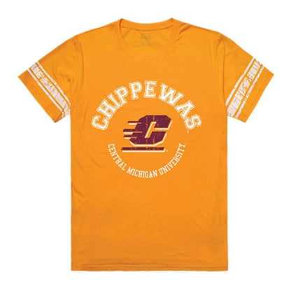 CMU Central Michigan University Chippewas NCAA Men's Football Tee T-Shirt Gold-Campus-Wardrobe