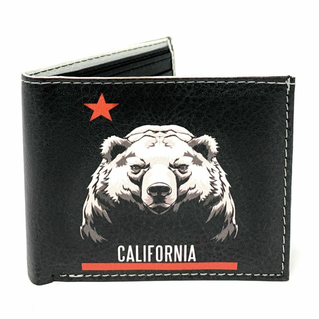California Cali Bear Bifold Wallets In Gift Box Mens Womens Kids-Wallets-Empire Cove-Star-Casaba Shop