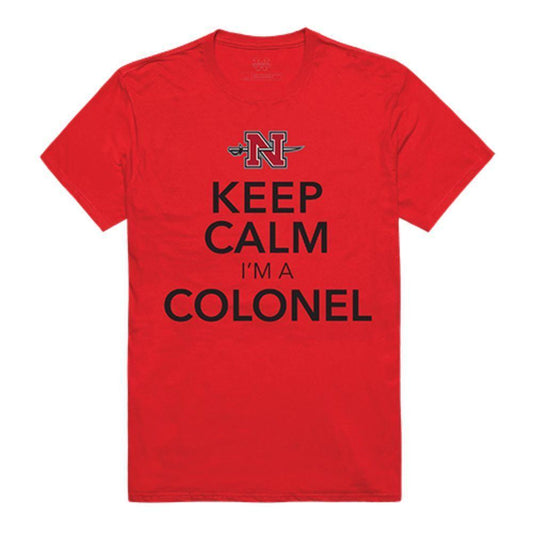 Nicholls State University Colonels NCAA Keep Calm Tee T-Shirt Red-Campus-Wardrobe