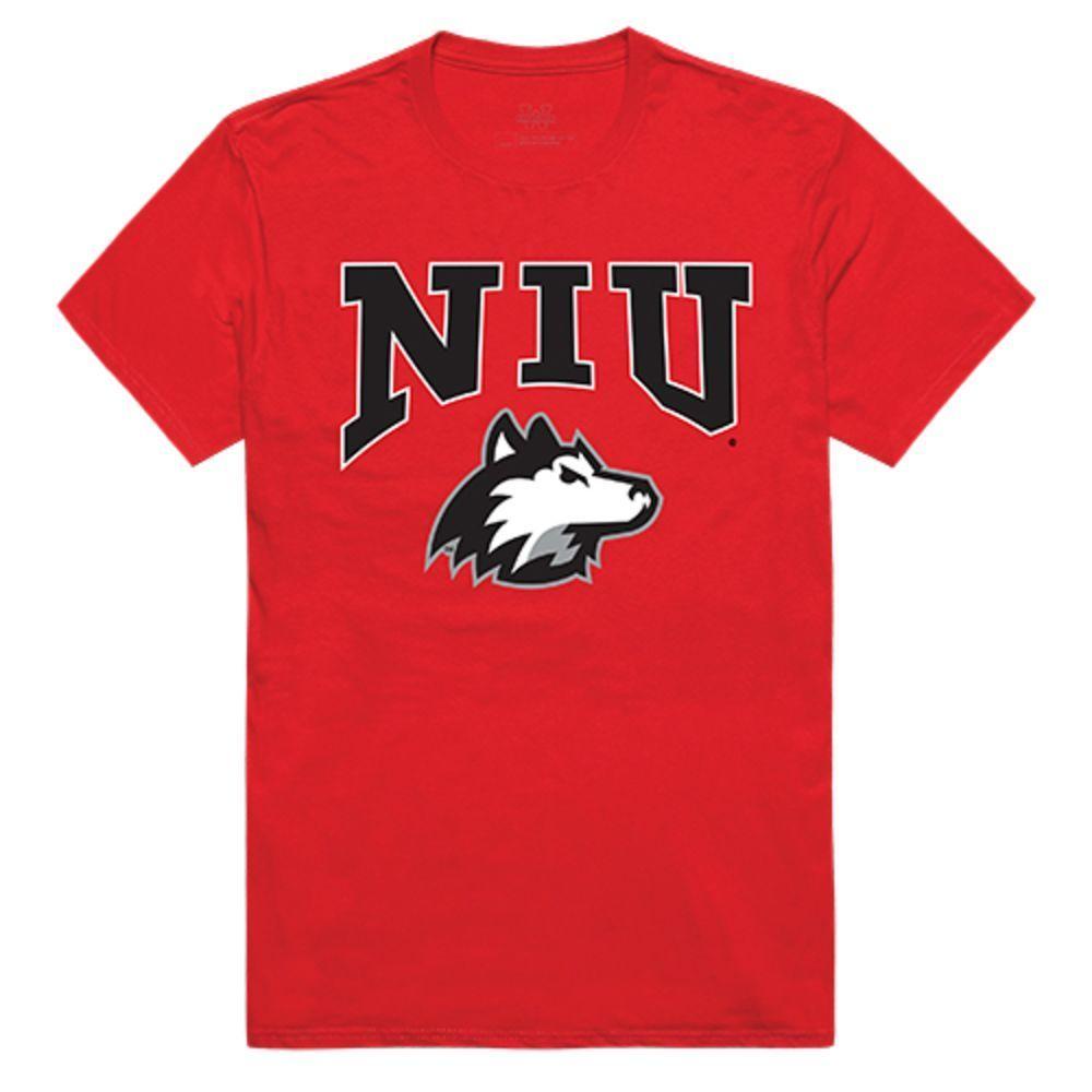 NIU Northern Illinois University Huskies NCAA Athletic Tee T-Shirt Red-Campus-Wardrobe