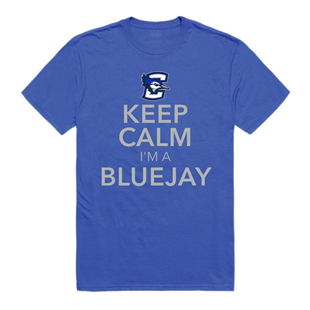 Creighton University Bluejays NCAA Keep Calm Tee T-Shirt Royal-Campus-Wardrobe