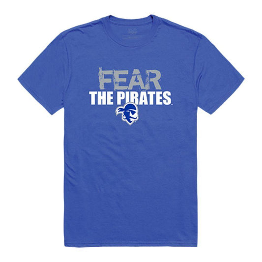 Seton Hall University Pirates NCAA Fear Tee T-Shirt Royal-Campus-Wardrobe