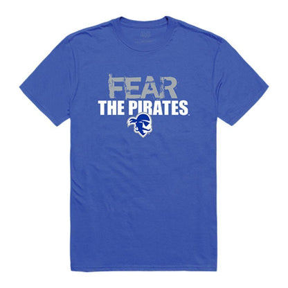 Seton Hall University Pirates NCAA Fear Tee T-Shirt Royal-Campus-Wardrobe