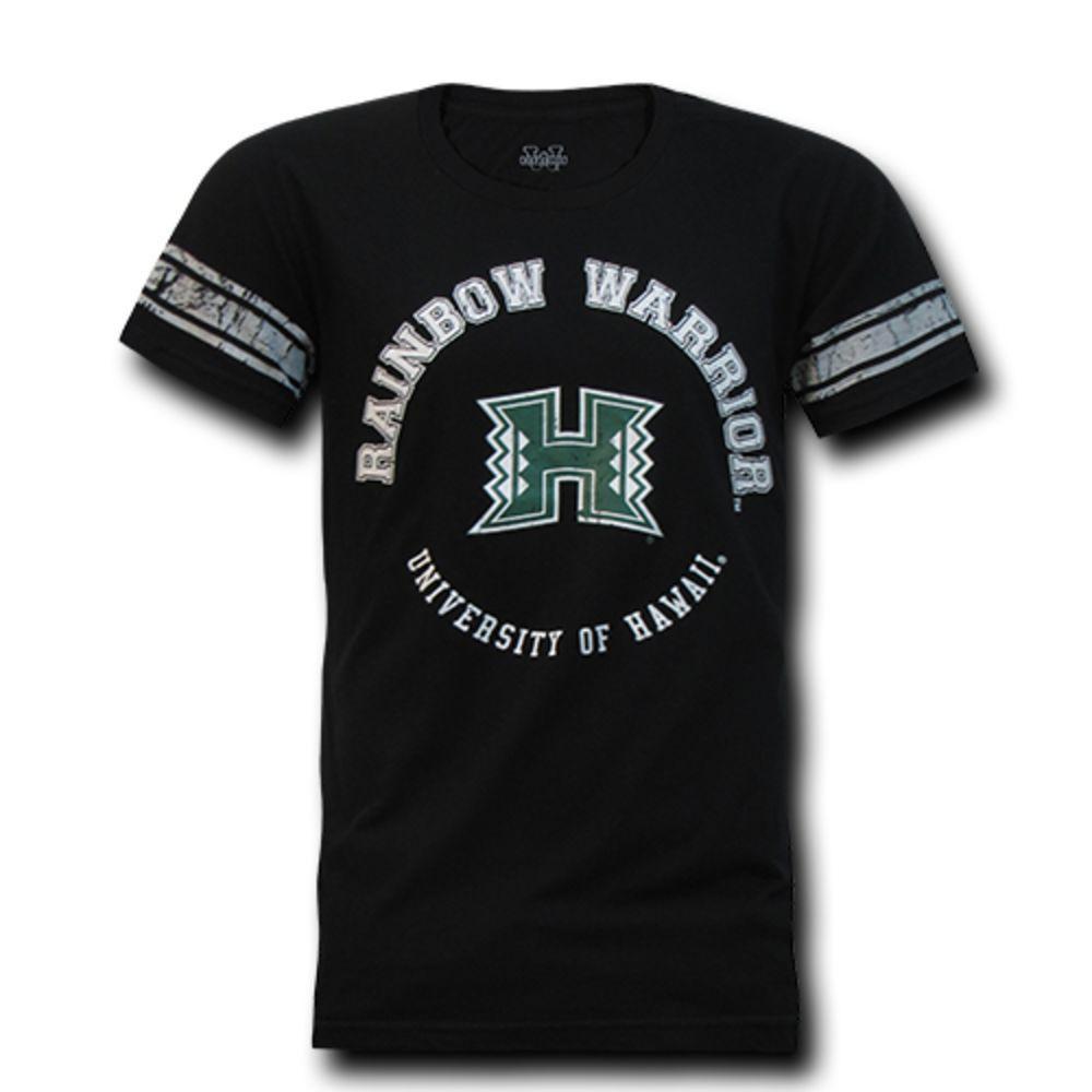 University of Hawaii Rainbow Warriors NCAA Men's Football Tee T-Shirt-Campus-Wardrobe