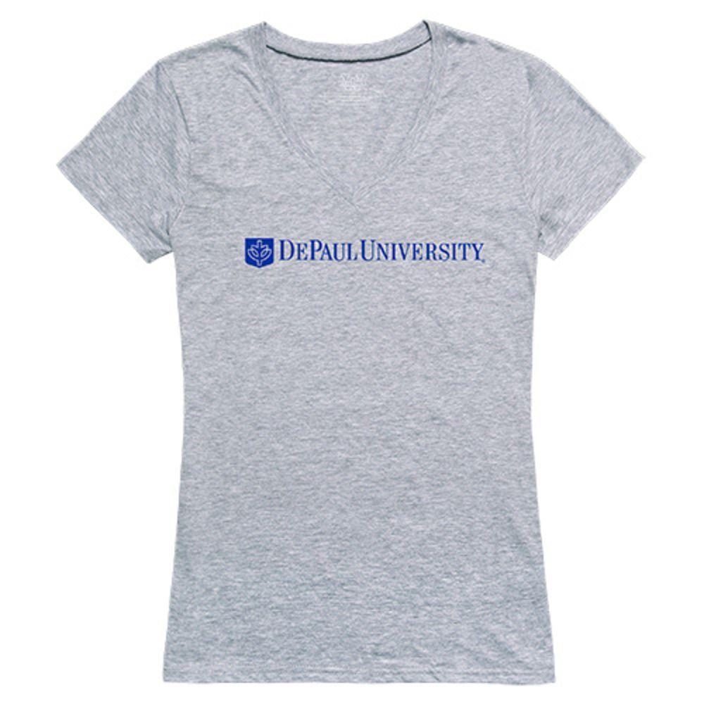 DePaul University Blue Demons NCAA Women's Seal Tee T-Shirt-Campus-Wardrobe