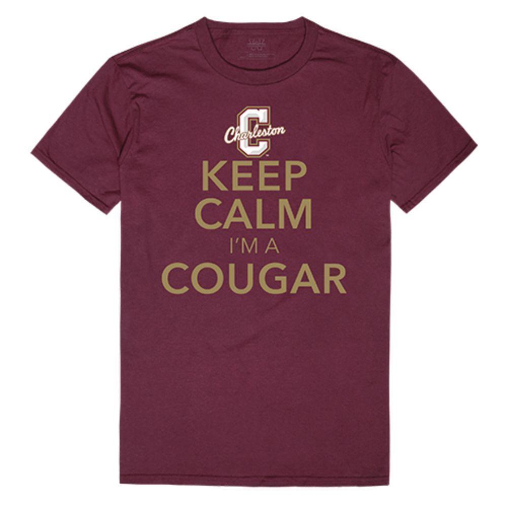 College of Charleston Cougars NCAA Keep Calm Tee T-Shirt-Campus-Wardrobe