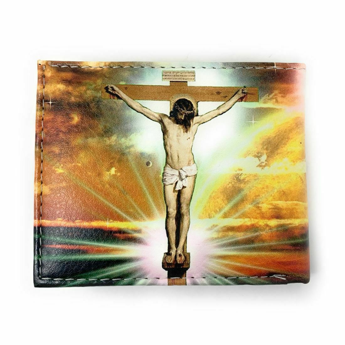 Christian Jesus Bifold Wallets In Gift Box Mens Womens Kids-Wallets-Empire Cove-LL-FATIMA-Casaba Shop