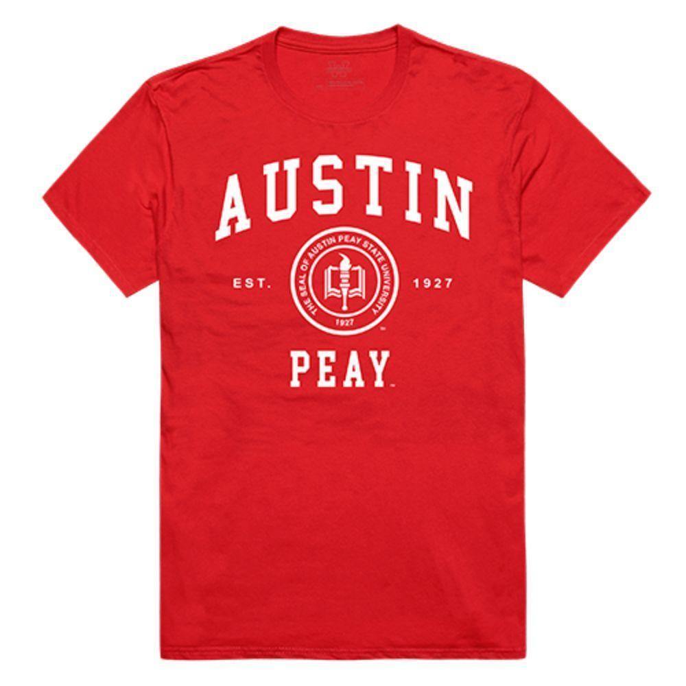 Austin Peay State University Governors NCAA Seal Tee T-Shirt Red-Campus-Wardrobe