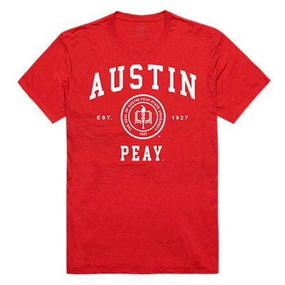 Austin Peay State University Governors NCAA Seal Tee T-Shirt Red-Campus-Wardrobe