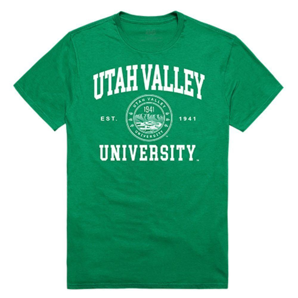 Utah Valley University Wolverines NCAA Seal Tee T-Shirt Kelly-Campus-Wardrobe