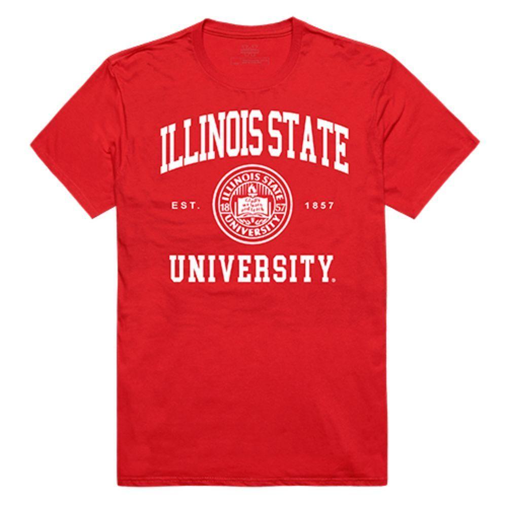 Illinois State University Redbirds NCAA Seal Tee T-Shirt Red-Campus-Wardrobe