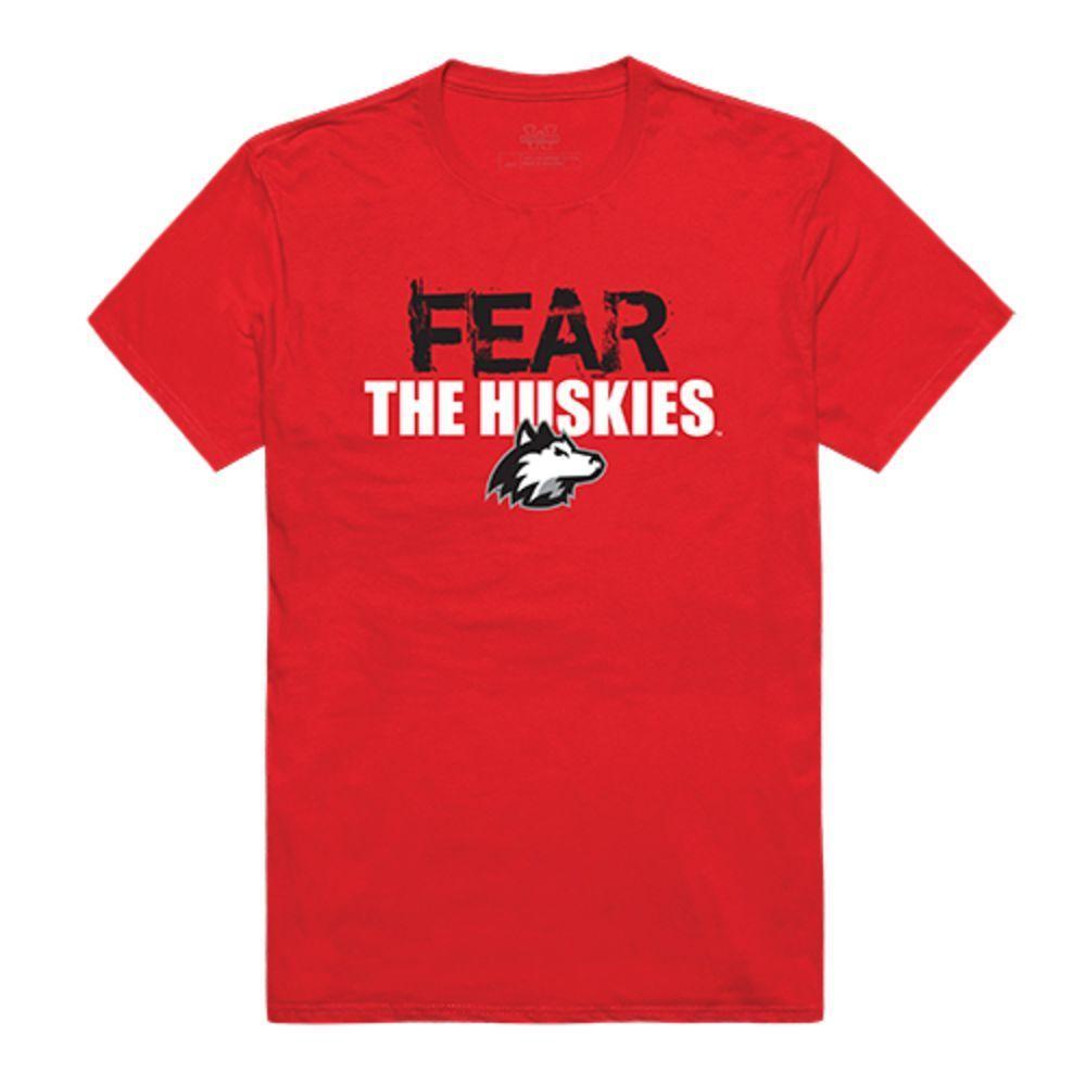 NIU Northern Illinois University Huskies NCAA Fear Tee T-Shirt Red-Campus-Wardrobe