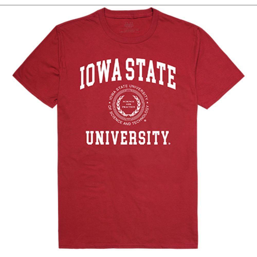 Iowa State University Cyclones NCAA Seal Tee T-Shirt Cardinal-Campus-Wardrobe