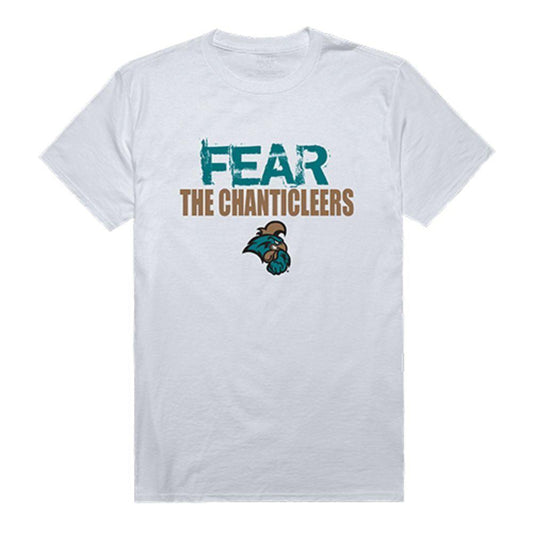 Coastal Carolina University Chanticleers NCAA Fear Tee T-Shirt White-Campus-Wardrobe