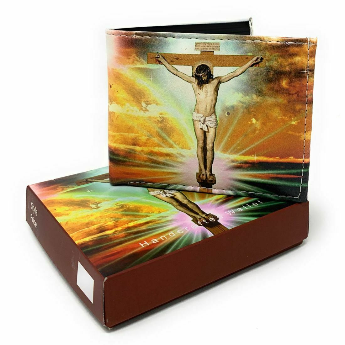 Christian Jesus Bifold Wallets In Gift Box Mens Womens Kids-Wallets-Empire Cove-LL-JESUS-Casaba Shop