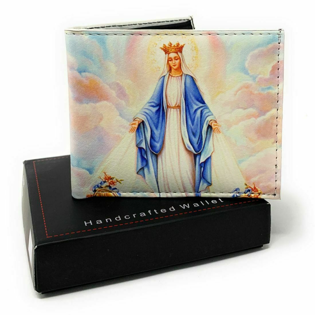 Christian Jesus Bifold Wallets In Gift Box Mens Womens Kids-Wallets-Empire Cove-LL-FATIMA-Casaba Shop