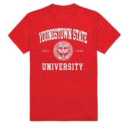 Youngstown State University Penguins NCAA Seal Tee T-Shirt Red-Campus-Wardrobe