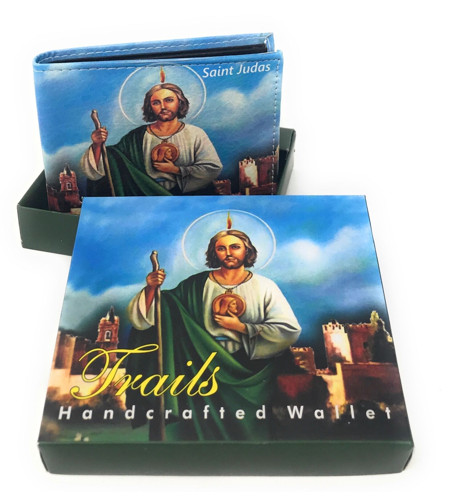 Christian Jesus Bifold Wallets In Gift Box Mens Womens Kids-Wallets-Empire Cove-LL-FATIMA-Casaba Shop