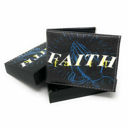 Christian Jesus Bifold Wallets In Gift Box Mens Womens Kids-Wallets-Empire Cove-LL-FATIMA-Casaba Shop