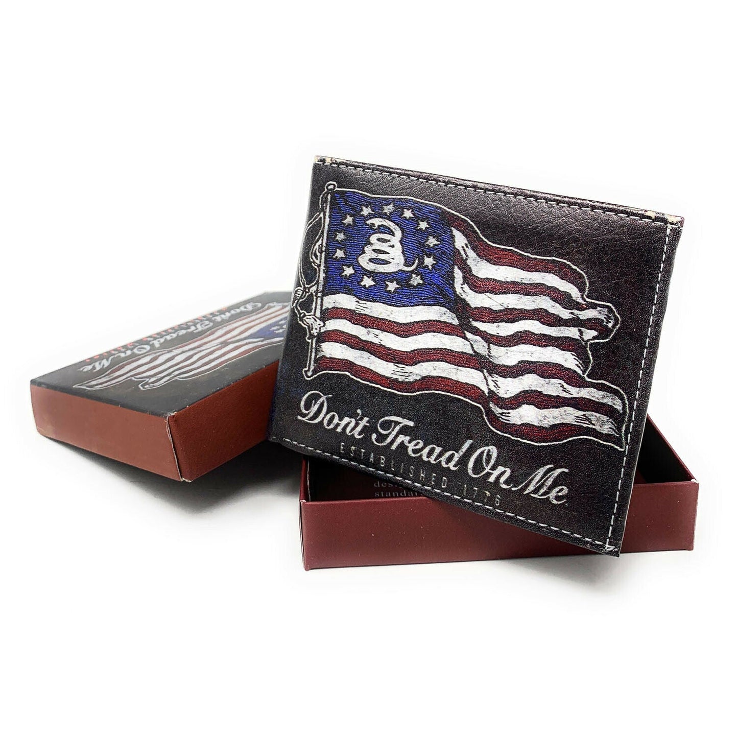 USA Patriotic Bifold Wallets In Gift Box Mens Womens Youth-UNCATEGORIZED-Empire Cove-LL-US_100_DOLLAR_OLD-Casaba Shop